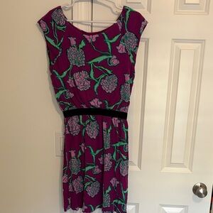 Lilly Pulitzer Purple Floral Mini Dress